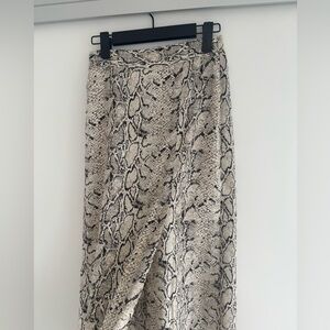 Snake Print Skirt with slit by Oak + Fort